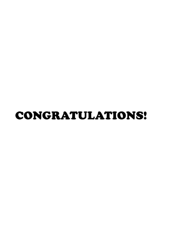 Congratulations Greeting Card (Henry & Glenn) image #1